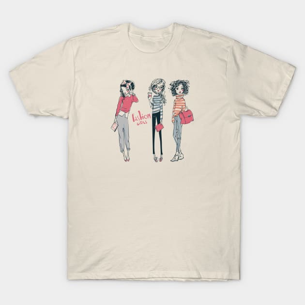 Fashion Girls T-Shirt by EveFarb